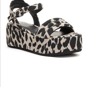 ROCKET‎ DOG RALLY ORION WOMENS LEOPARD platform sandals SIZE 10